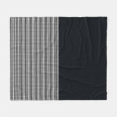 Koolstof denim en horizontale kabelbinders fleece deken (Voorkant (Horizontaal))