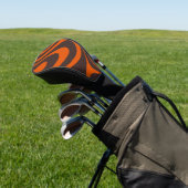Koolstof Dynamisch Terracotta Bruine Wervelingen G Golfheadcover (Insitu)