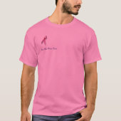Koolstof, Echte Mannen Draag Roze T-shirt (Voorkant)