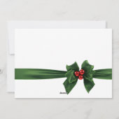 Koolstof en heilige, groene en rode kerstKaart (Achterkant)