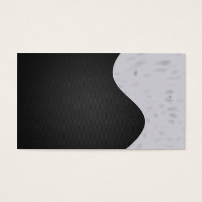 Koolstof en metaal visitekaartje (Voorkant)
