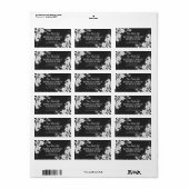 Koolstof en witte roze zeep Product Labels (Full Sheet)