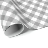 Koolstof Glassic Gingham Pattern Pic Nic Cadeaupapier (Rol Hoek)