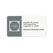 Koolstof — Griekse sleutel #2 omhuld 3 i-minimonog Etiket (Voorkant)