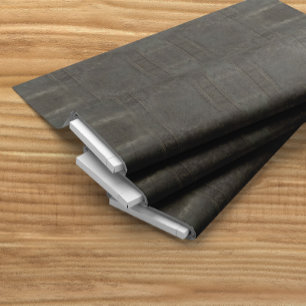 Koolstof Grunge Gray Faux Leather Stof