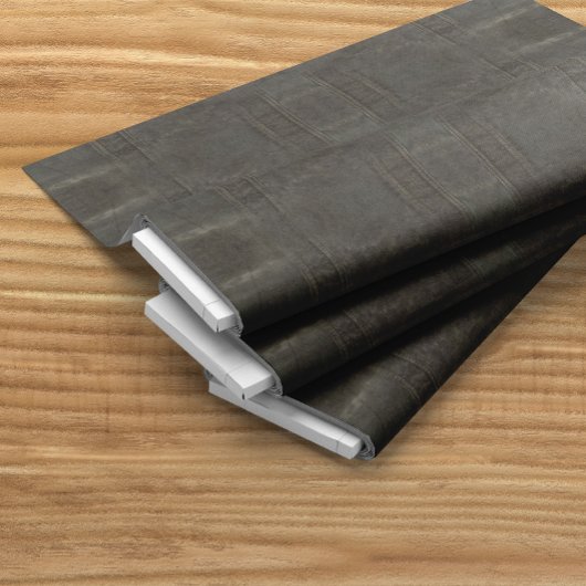 Koolstof Grunge Gray Faux Leather Stof