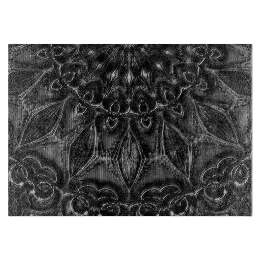 Koolstof Mandala snijraad Snijplank (Voorkant)