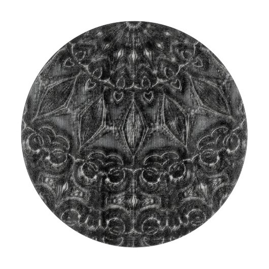 Koolstof Mandala snijraad Snijplank (Voorkant)