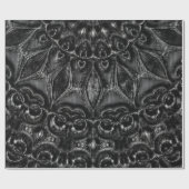 Koolstof Mandala — Verpakkingspapier Cadeaupapier (Vlak)