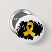 Koolstof met kinderkanker, met kribbel ronde button 5,7 cm (Voorkant /achterkant)