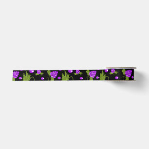 Koolstof met zwarte en paarse 2 Yard Spool Satijnen Lint