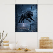 Koolstof Panter Speurtijd Poster (Keuken)