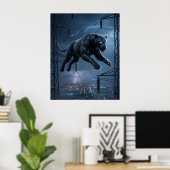 Koolstof Panter Speurtijd Poster (Thuiskantoor)