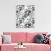 Koolstof, ruw textiel canvas afdruk (Insitu (Woonkamer))