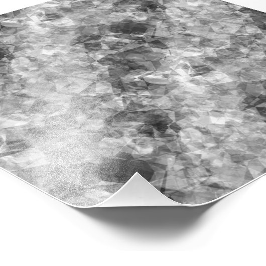 Koolstof, ruw textiel foto afdruk (Hoek)