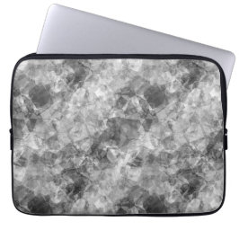 Koolstof, ruw textiel laptop sleeve
