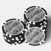 Koolstof, ruw textiel pokerchips (Opstapeling)