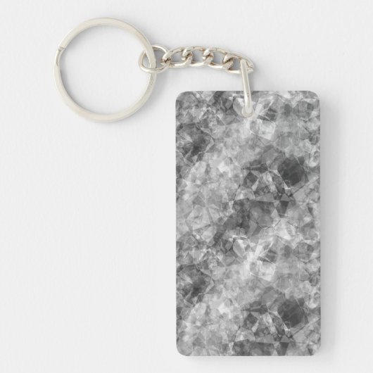 Koolstof, ruw textiel sleutelhanger (Voorkant)