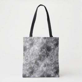 Koolstof, ruw textiel tote bag