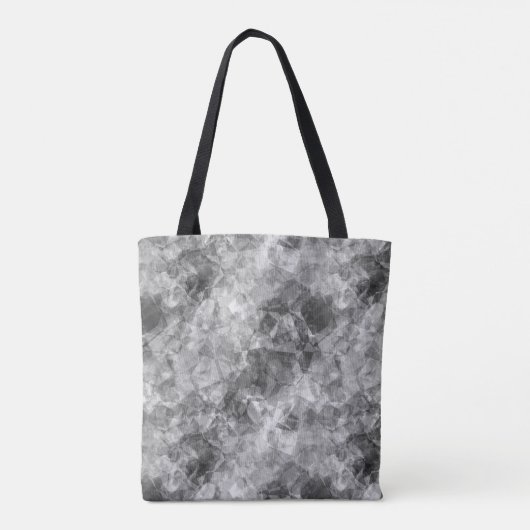 Koolstof, ruw textiel tote bag (Achterkant)