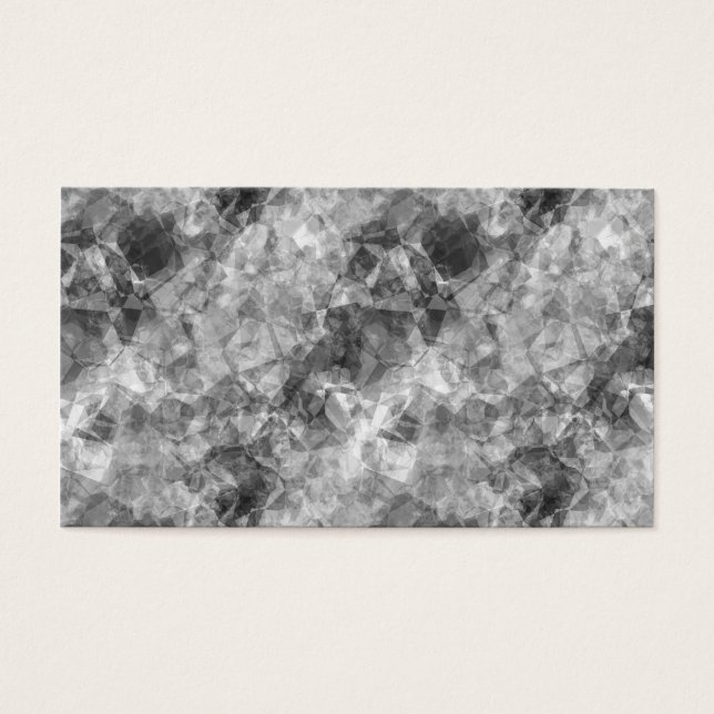 Koolstof, ruw textiel visitekaartje (Voorkant)