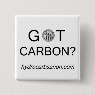 Koolstof uit Hydrocarbsanon? Knoop Vierkante Button 5,1 Cm