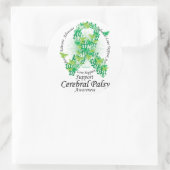 Koolstof van Butterflies Ronde Sticker (Tas)