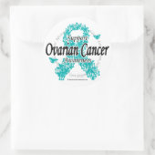 Koolstof van Butterflies voor eierstokken Ronde Sticker (Tas)