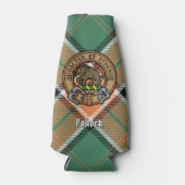 Koolstof van Clan Pollock Crest Flesjeskoeler (Voorkant)