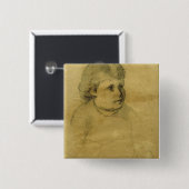 Koolstof Vierkante Button 5,1 Cm (Voorkant /achterkant)