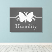 Koolstof vlinderdraden virtueel canvas afdrukken (Insitu (Houten vloer))