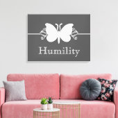 Koolstof vlinderdraden virtueel canvas afdrukken (Insitu (Woonkamer))