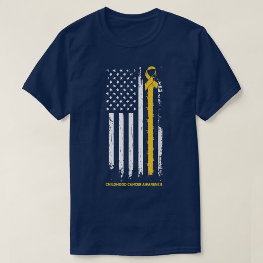 Koolstof voor bewustmaking van kinderkanker in een t-shirt (Design voorkant)