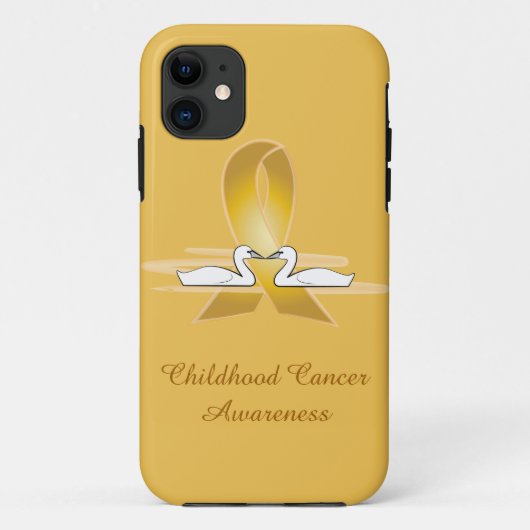 Koolstof voor kinderkanker met swans Case-Mate iPhone case (Achterkant)