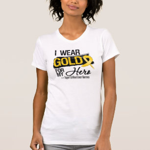 Koolstof voor kinderkanker voor mijn heldtal t-shirt
