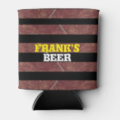 Koolstof Zwarte Roest Strepen, Blikjeskoeler (Voorkant)