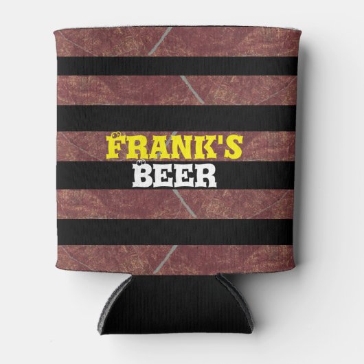 Koolstof Zwarte Roest Strepen,   Blikjeskoeler (Voorkant)