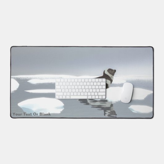 Koolstofafdichting op ijs bureaumat (Keyboard & Muis)