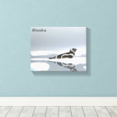 Koolstofafdichting op ijs canvas afdruk (Insitu (Houten vloer))