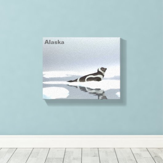 Koolstofafdichting op ijs canvas afdruk (Insitu (Houten vloer))