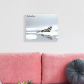 Koolstofafdichting op ijs canvas afdruk (Insitu (Woonkamer))