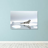 Koolstofafdichting op ijs canvas afdruk (Insitu (Houten vloer))