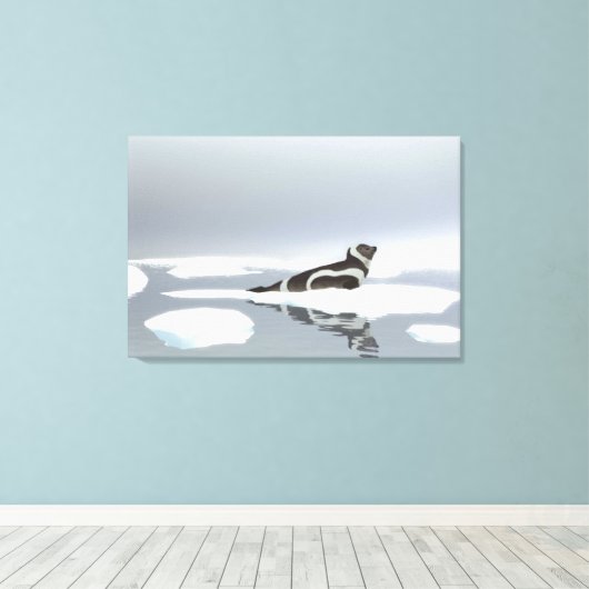 Koolstofafdichting op ijs canvas afdruk (Insitu (Houten vloer))