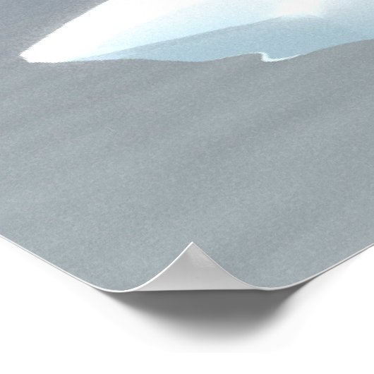 Koolstofafdichting op ijs poster (Hoek)