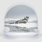 Koolstofafdichting op ijs sneeuwbol (Voorkant)