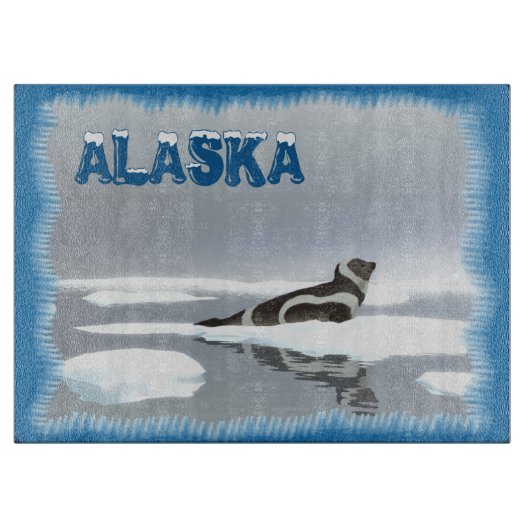 Koolstofafdichting op ijs snijplank (Voorkant)