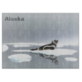 Koolstofafdichting op ijs snijplank (Voorkant)