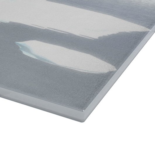 Koolstofafdichting op ijs snijplank (Hoek)