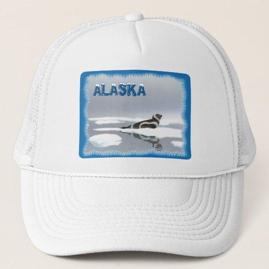 Koolstofafdichting op ijs trucker pet (Voorkant)