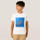 Koolstofdolfijn Kind T-shirt (Voorkant volledig)